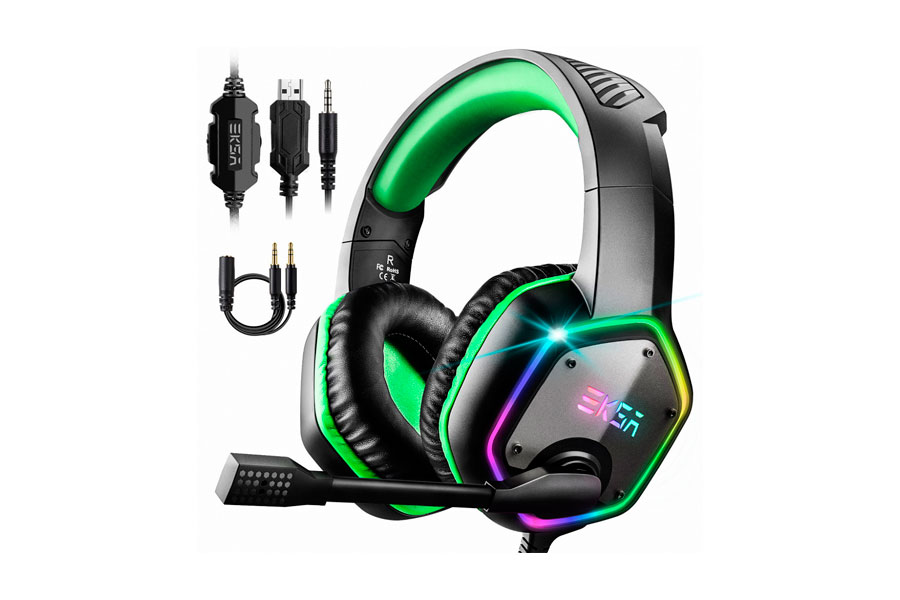 Гарнитура игровая EKSA E1000S Black&Green