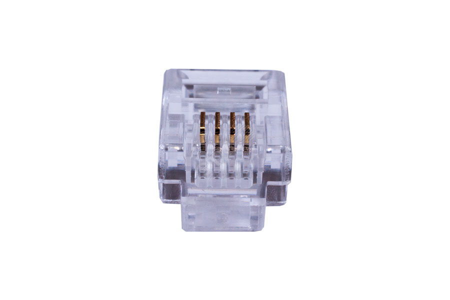 Джек телефонный RG11/4P4C ,TT-RJ11 (упаковка 100 шт.)