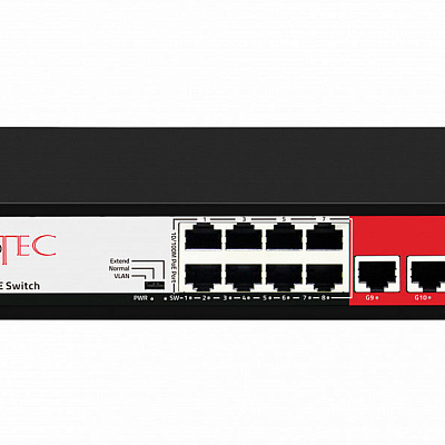 Неуправляемый 8-портовый PoE коммутатор TBTec TBP-4208G