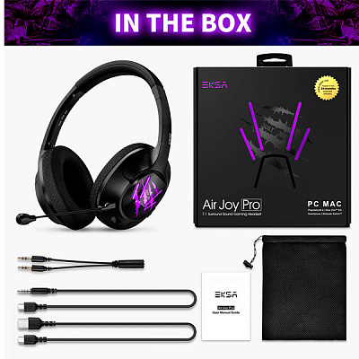 Гарнитура игровая EKSA Air Joy Pro Purple