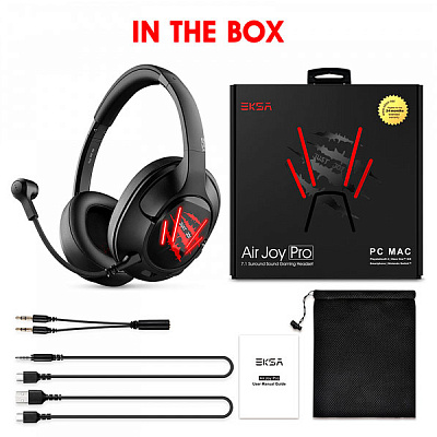 Гарнитура игровая EKSA Air Joy Pro Red