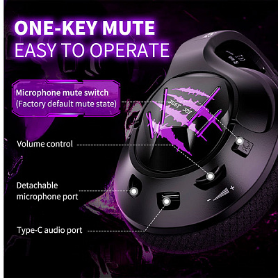 Гарнитура игровая EKSA Air Joy Pro Purple