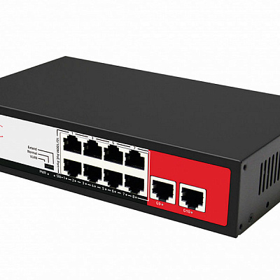 Неуправляемый 8-портовый PoE коммутатор TBTec TBP-4208G