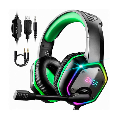 Гарнитура игровая EKSA E1000S Black&Green