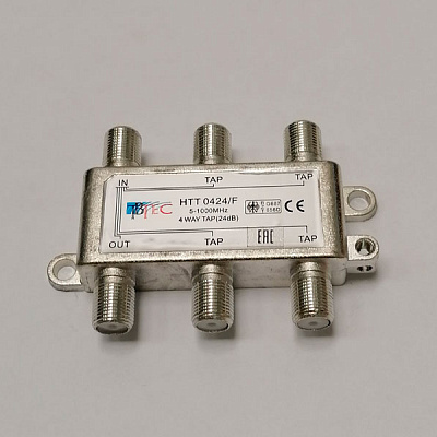 TBTec-HTT0424\F (аналог RTM TAH424F) – Ответвитель на 4 отвода.