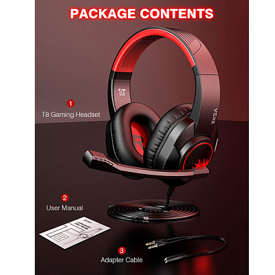 Гарнитура игровая EKSA T8 Red